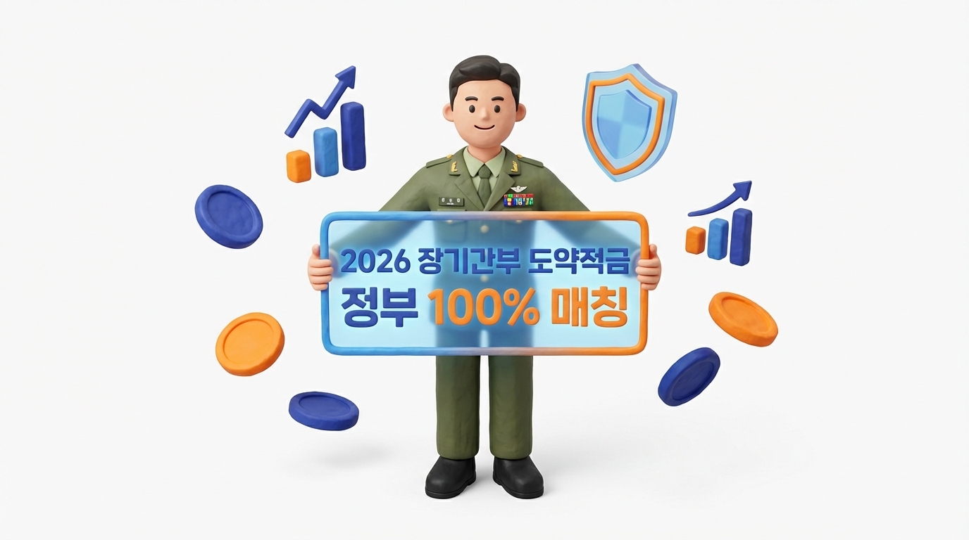 수익률 100% 수준? 2026년 장기간부 도약적금 신청방법 및 2300만 원 혜택 분석