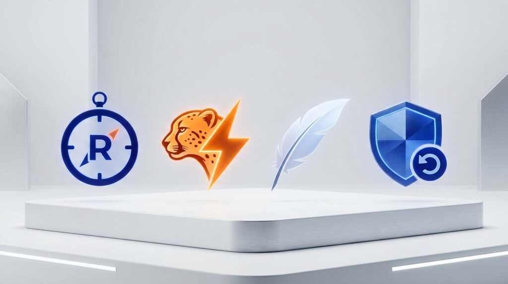 워드프레스 필수 플러그인 4종 아이콘 모음