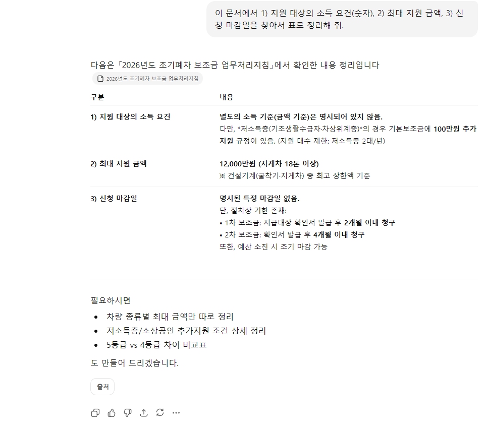 복잡한 정부 보조금 PDF 공고문, 어떤 AI로 분석해야 할까? 4