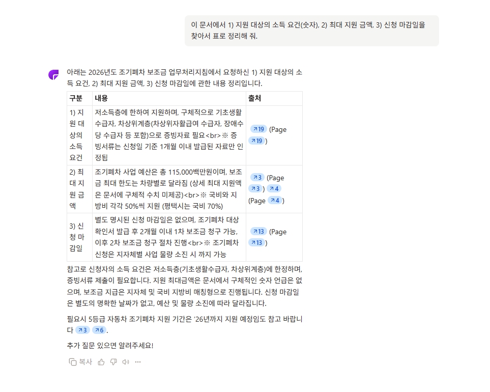 복잡한 정부 보조금 PDF 공고문, 어떤 AI로 분석해야 할까? 2