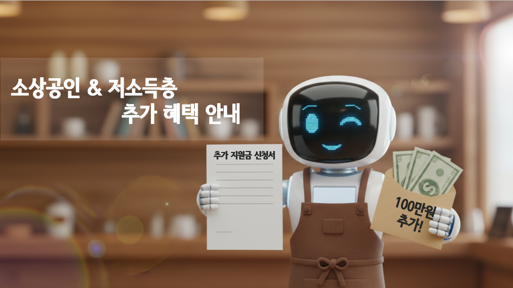 소상공인&저소득층 추가 지원안내