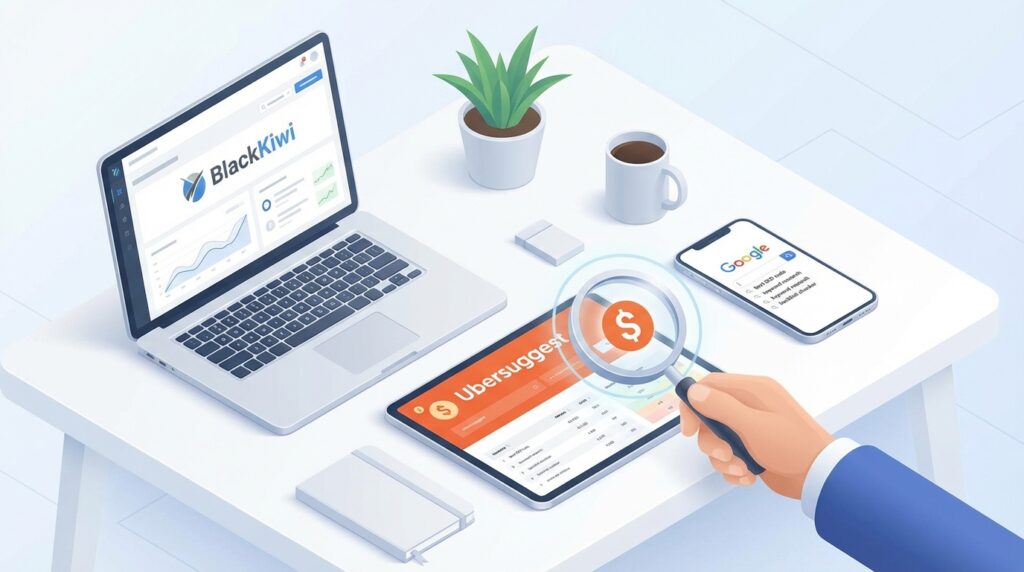 블로그 키워드 분석 도구 3가지 비교 블랙키위 우버서제스트 구글검색