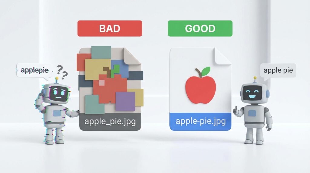 구글 SEO 이미지 파일명 하이픈과 언더바 차이점 비교