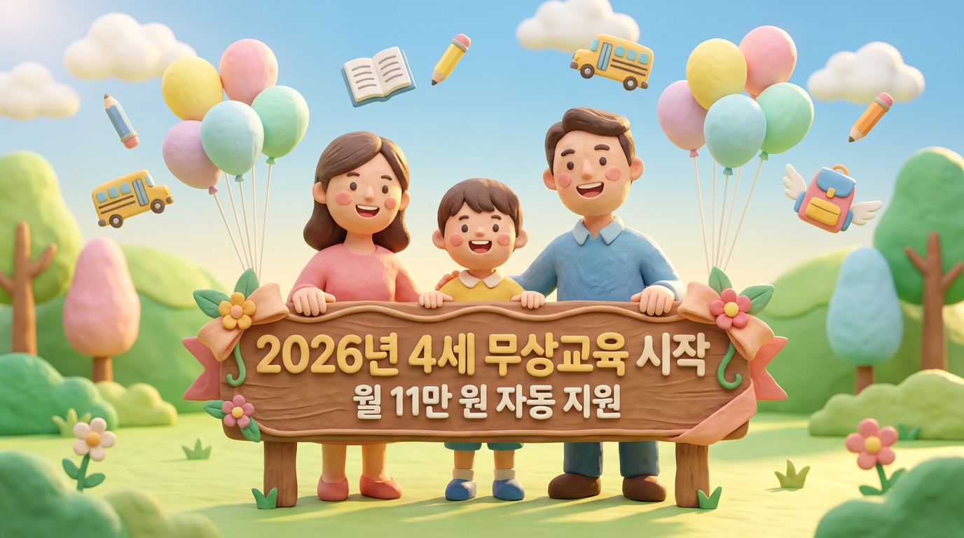 4세도 지원! 2026년 유치원 무상교육 신청방법 & 어린이집 혜택 정리